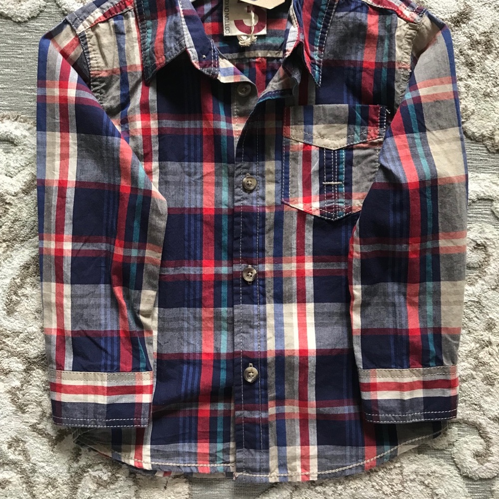 Cotton On Boys Plaid Shirt